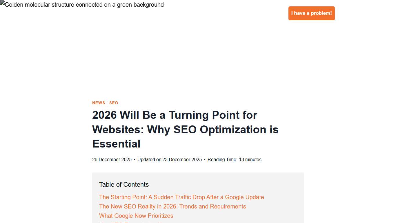 SEO 2026: A Matter of Survival for Your Website